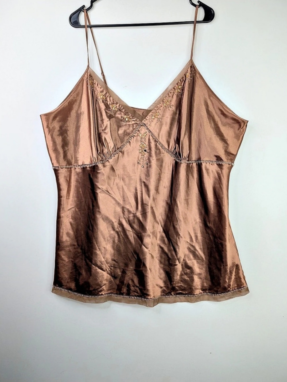 Embellished Camisole in Brown Like New